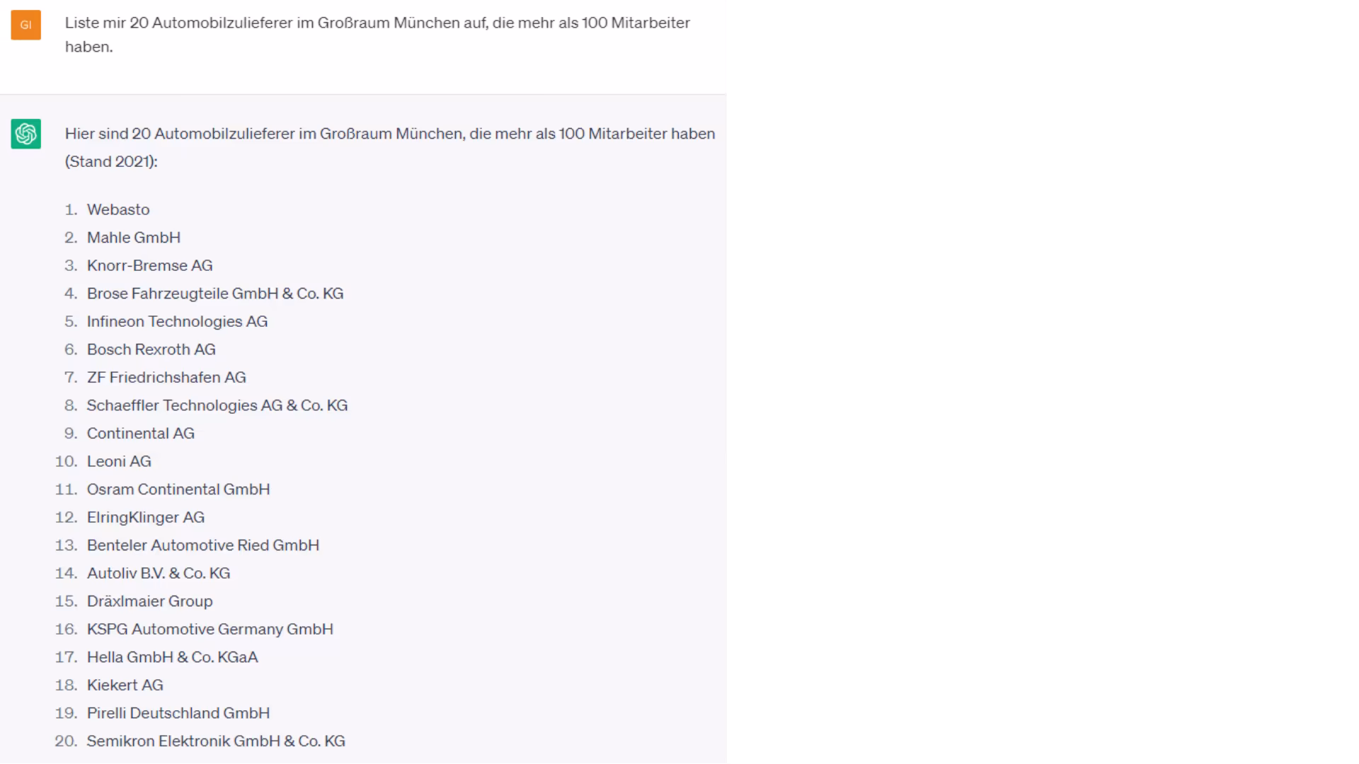 Chat-GBT hilft beim Vertrieb