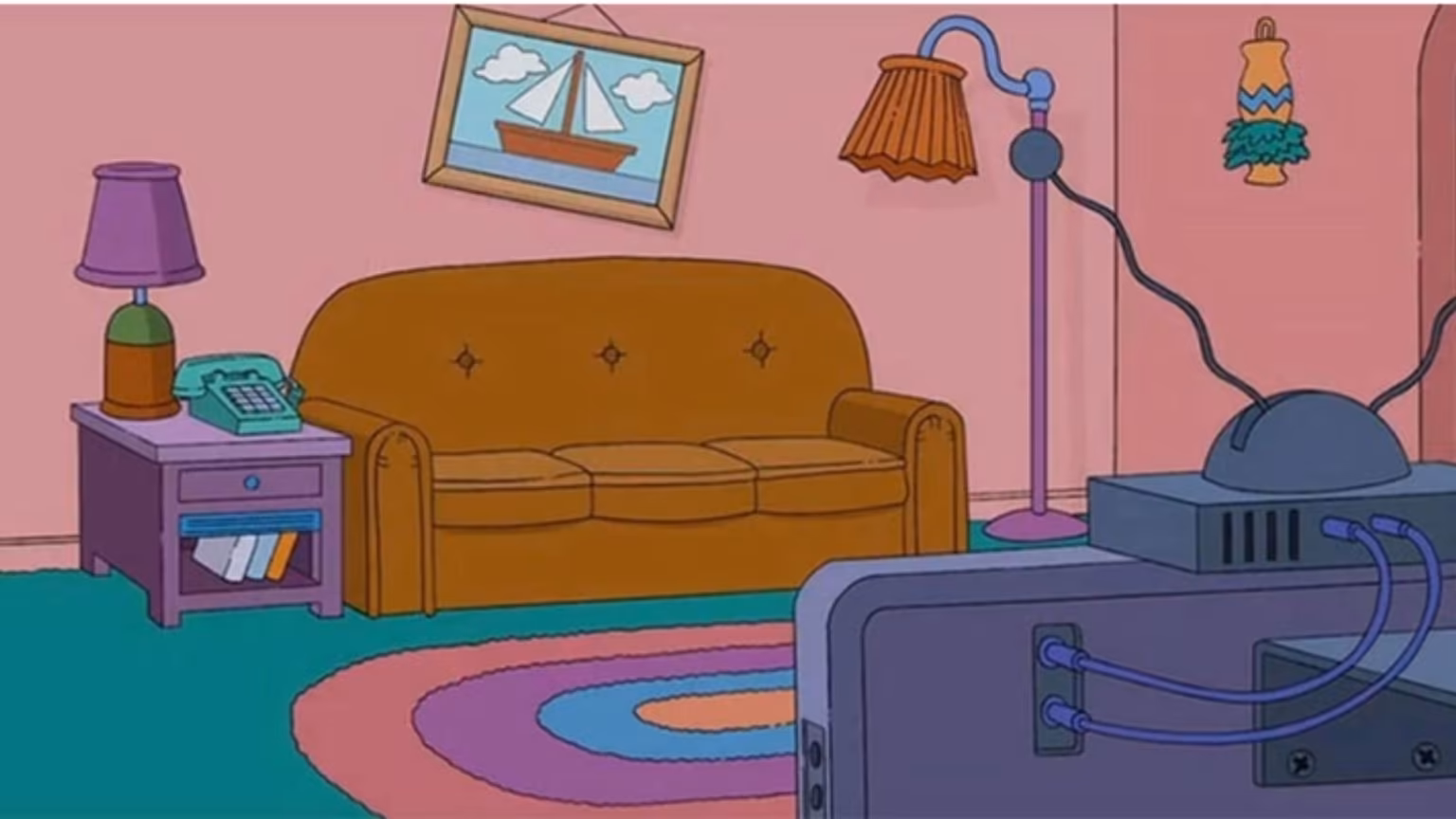 MS Teams Hintergrund - Simpsons Couch