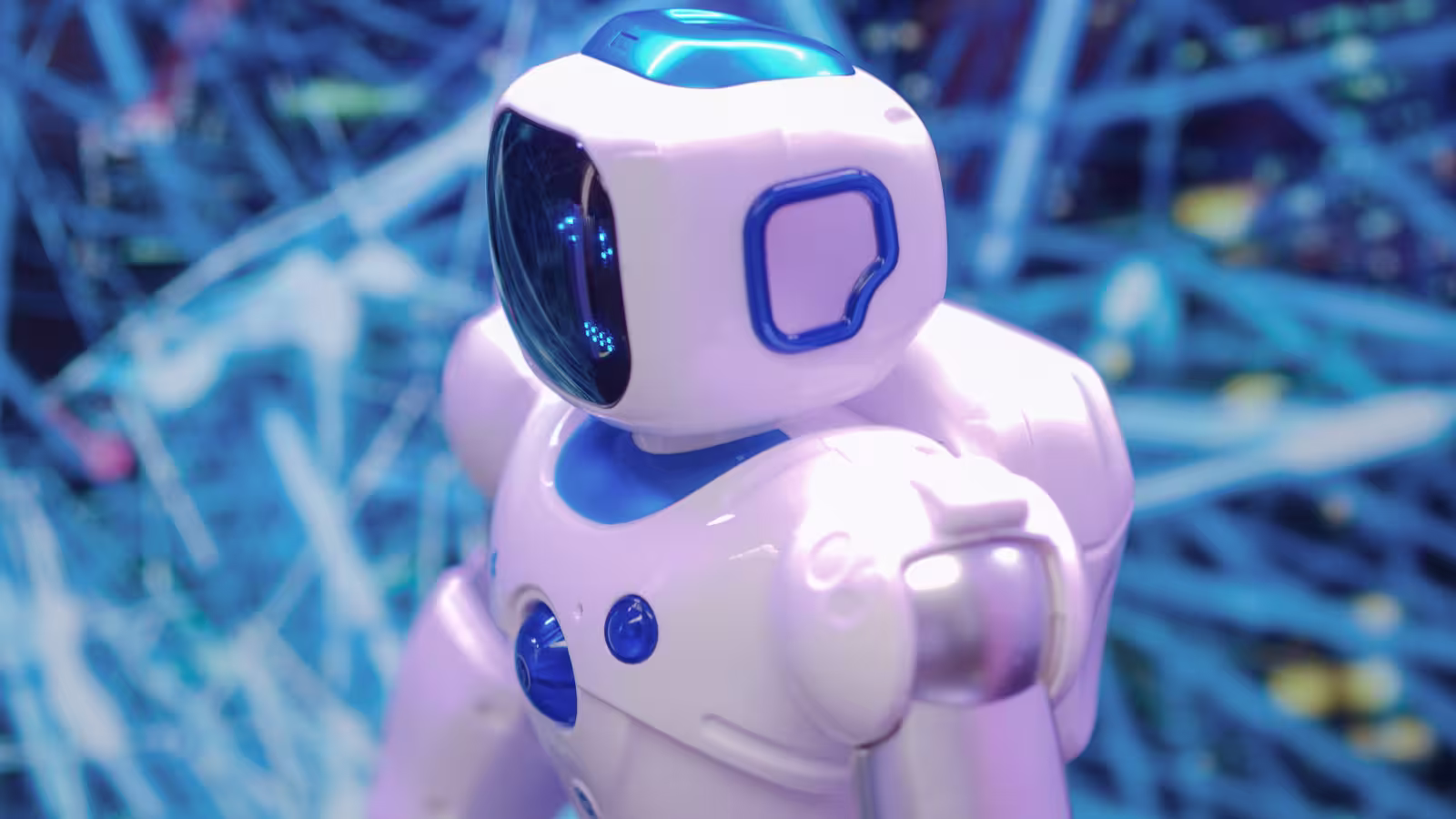 a robot symbolizing transcription software