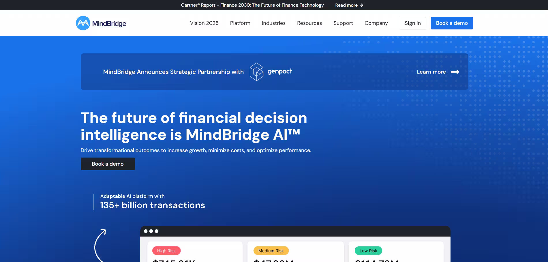 MindBridge Hero Sektion