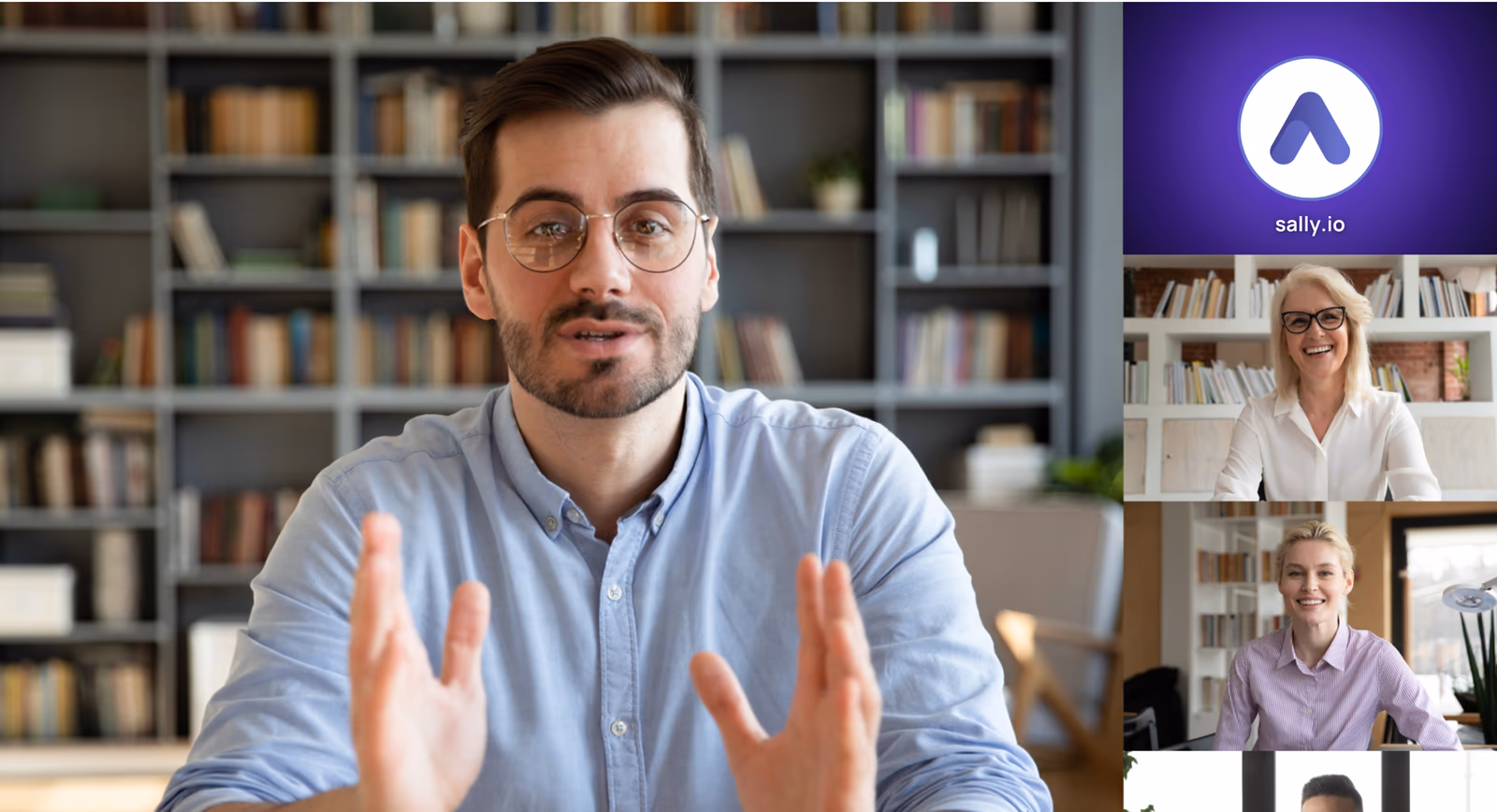 Sally AI joins a video meeting as a participant and automatically documents the conversation