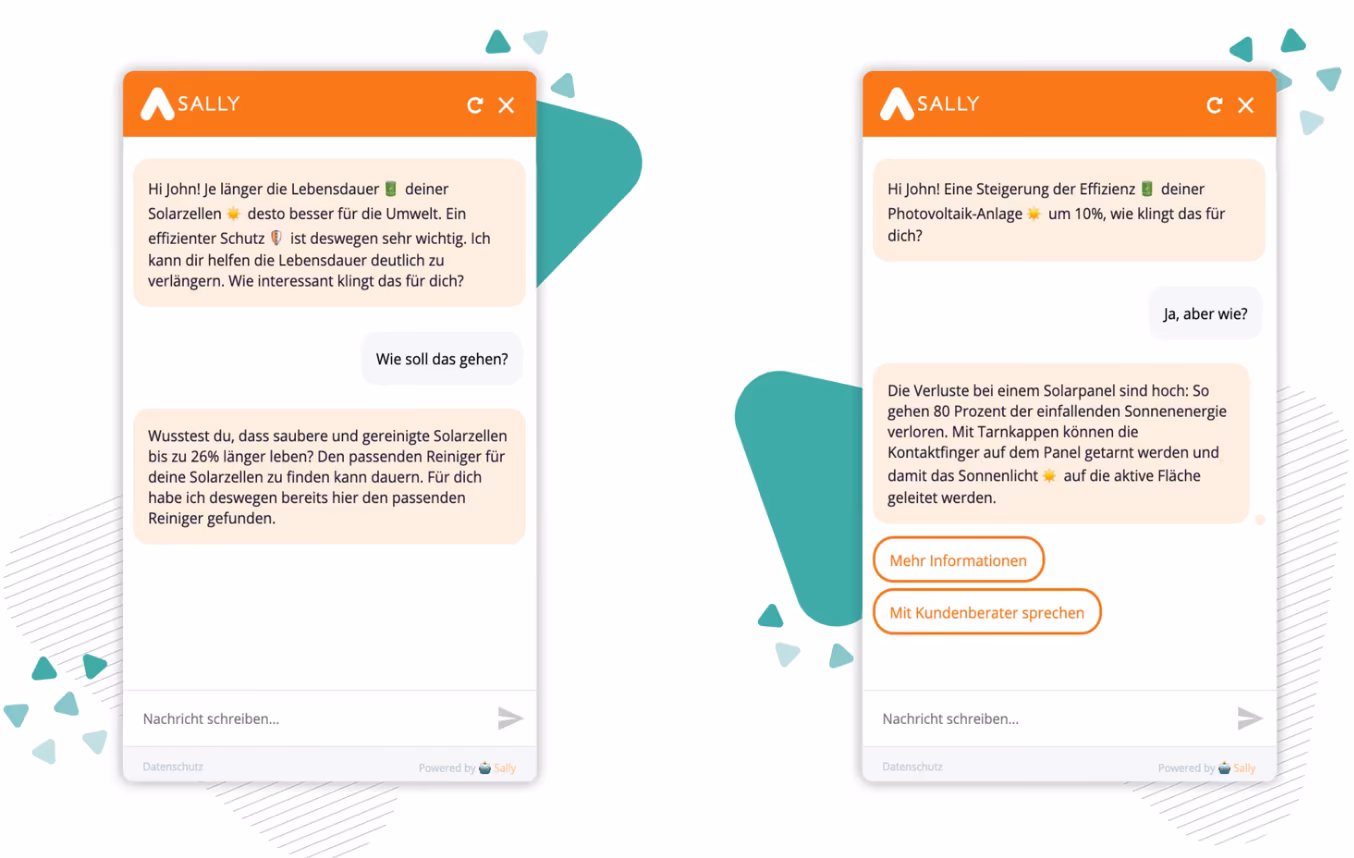 Sally Customer Journey